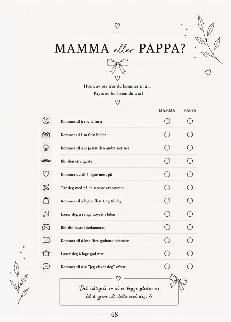 Mamma eller pappa